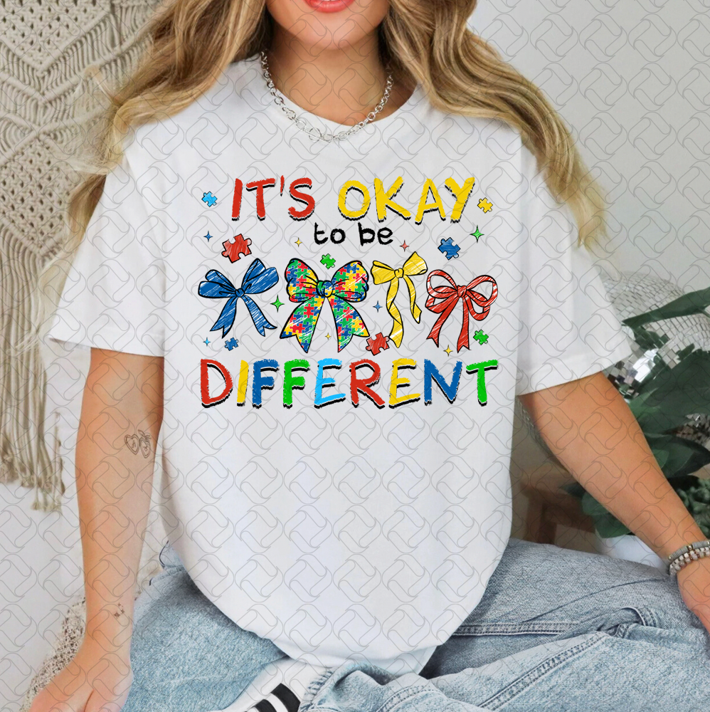 Autism It's Okay to be different Bows