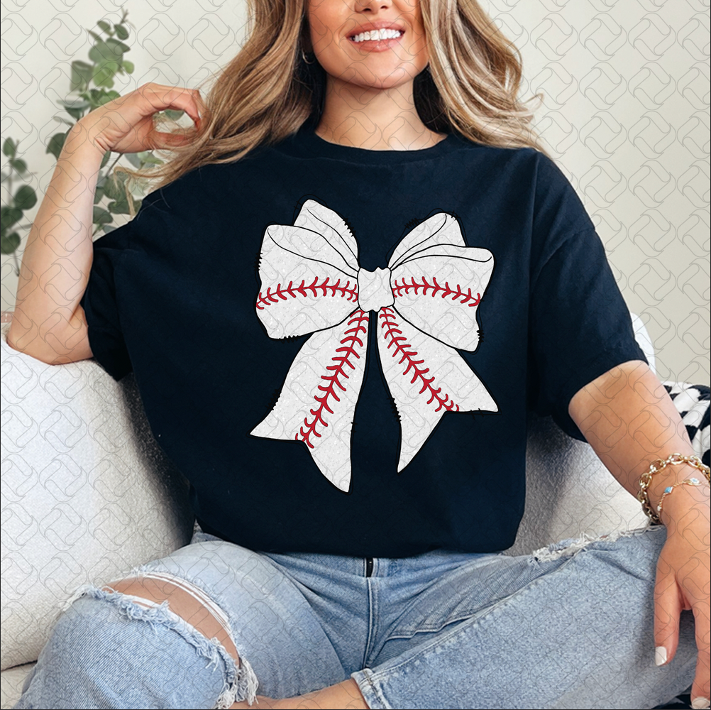 Baseball Coquette Bow
