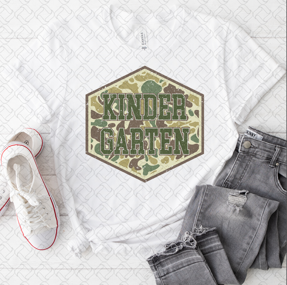 Camo Kindergarten Green