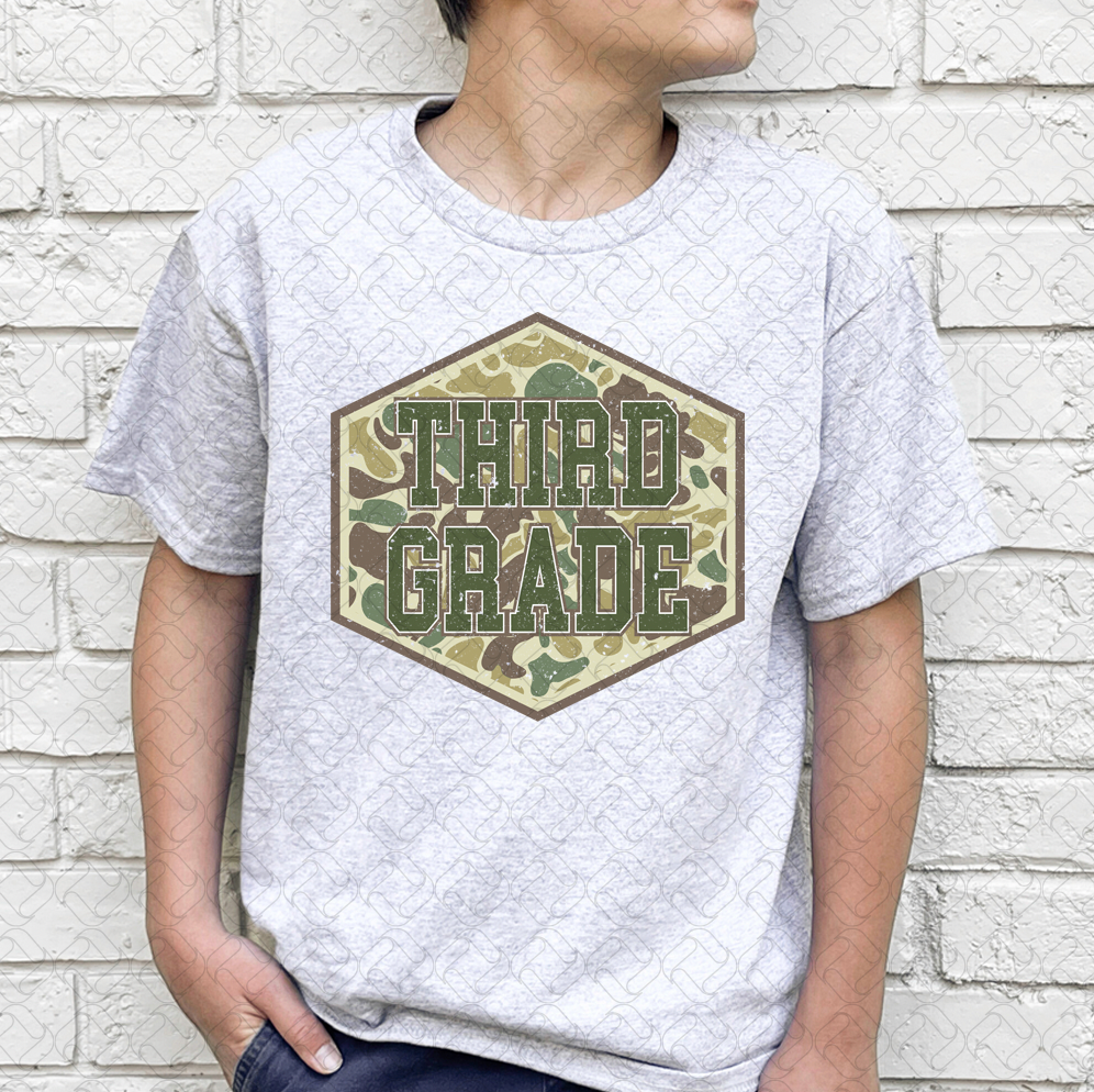 Camo Third Grade Green