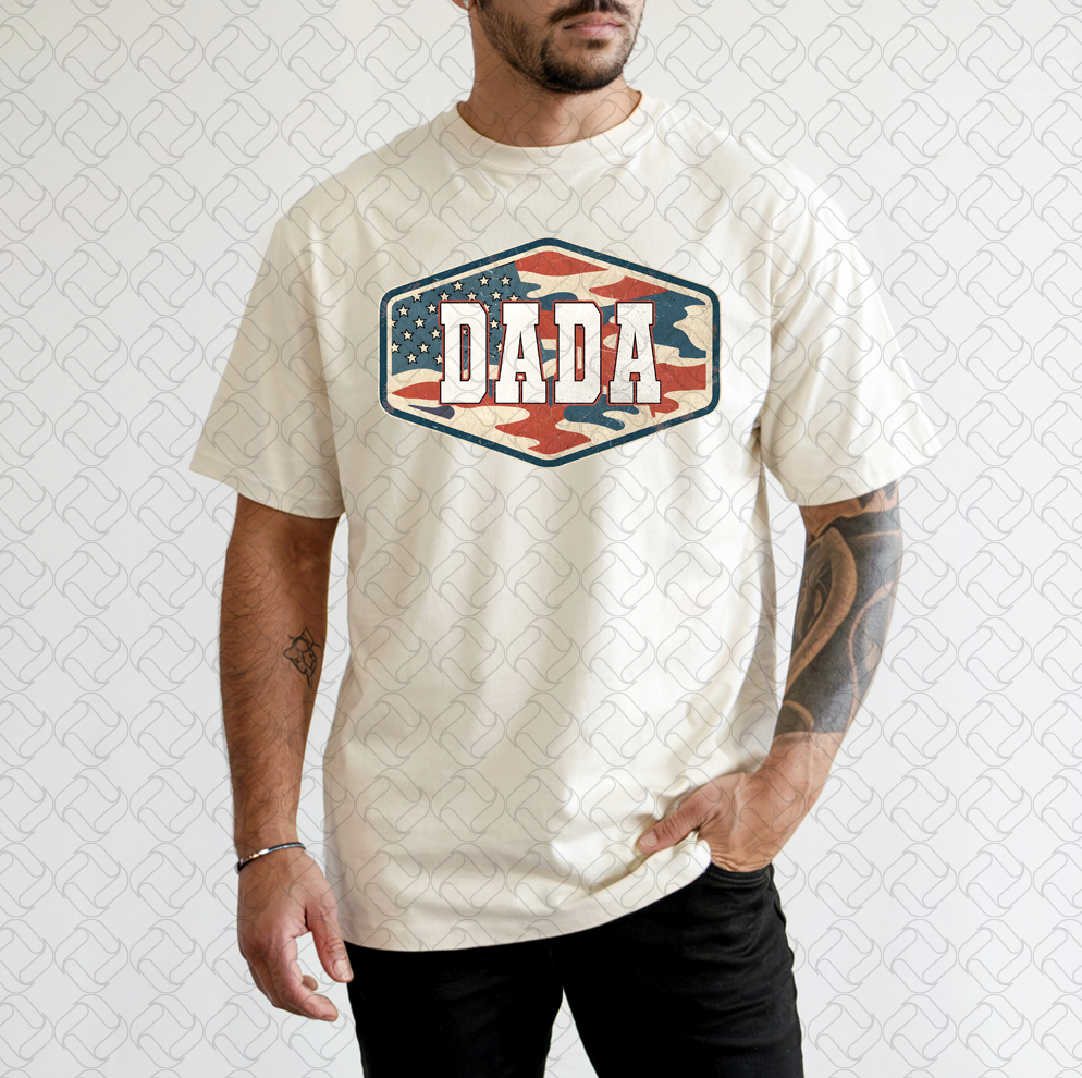 Distressed Patriotic Dada