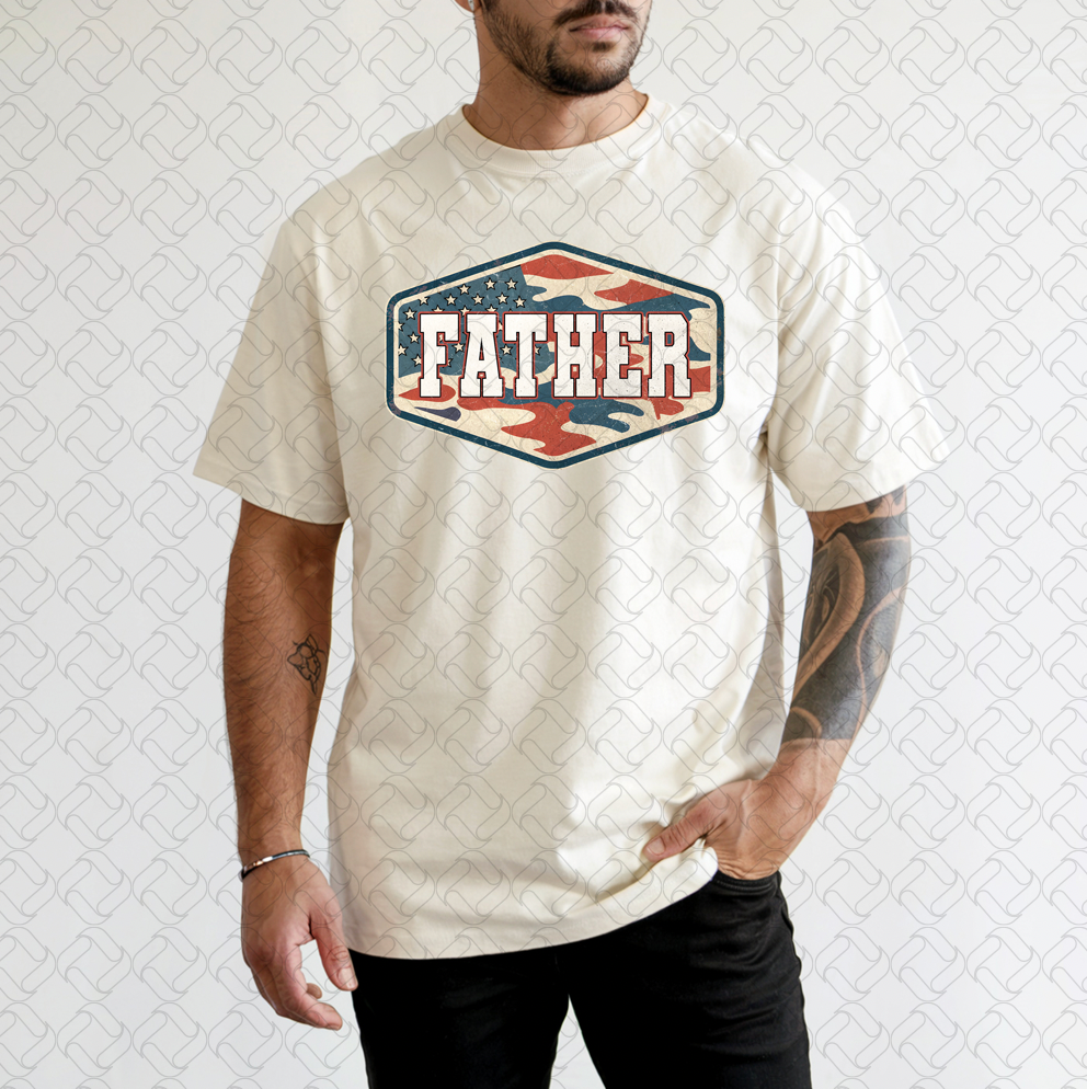 Distressed Patriotic father