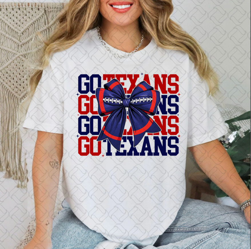 Go Houston Football Bow
