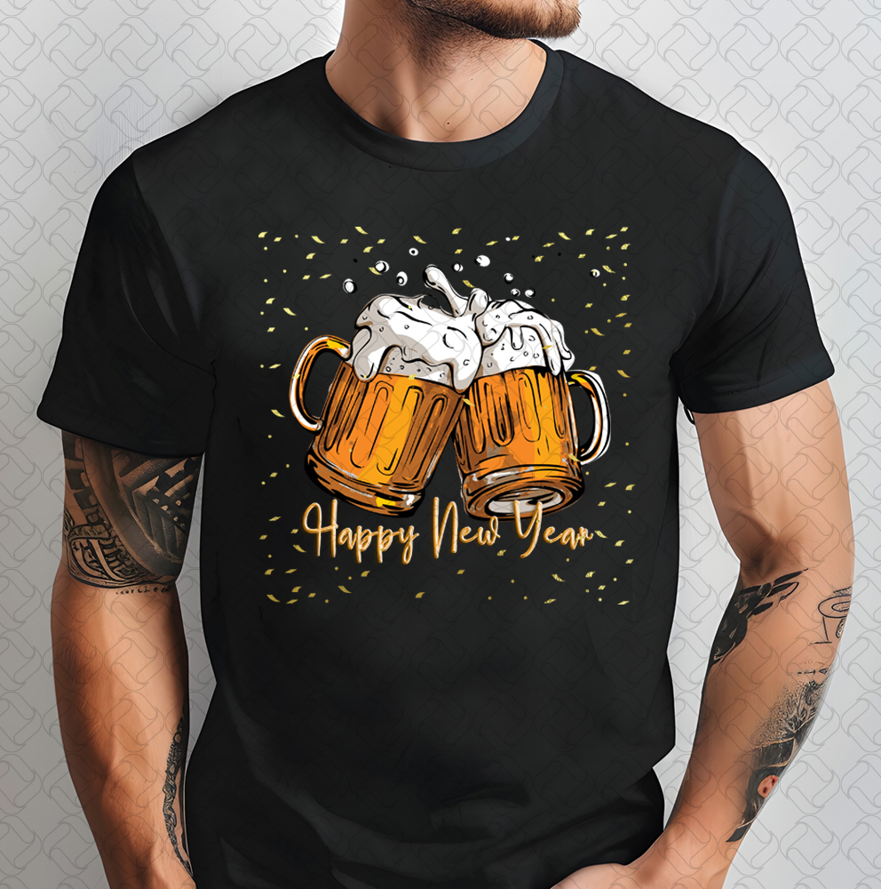 Happy New Year Beer Cheers
