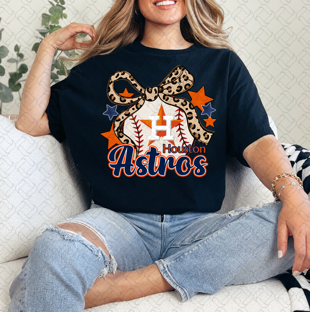 Houston @stros Bow Leopard