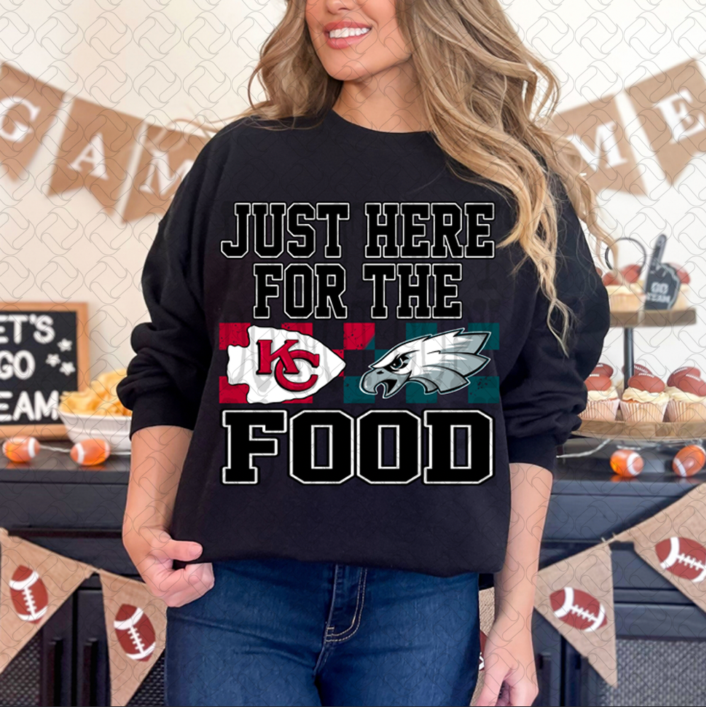 JUST HERE FOR THE FOOD