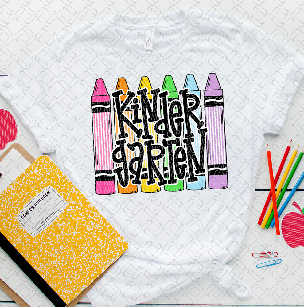 KINDERGARTEN CRAYON
