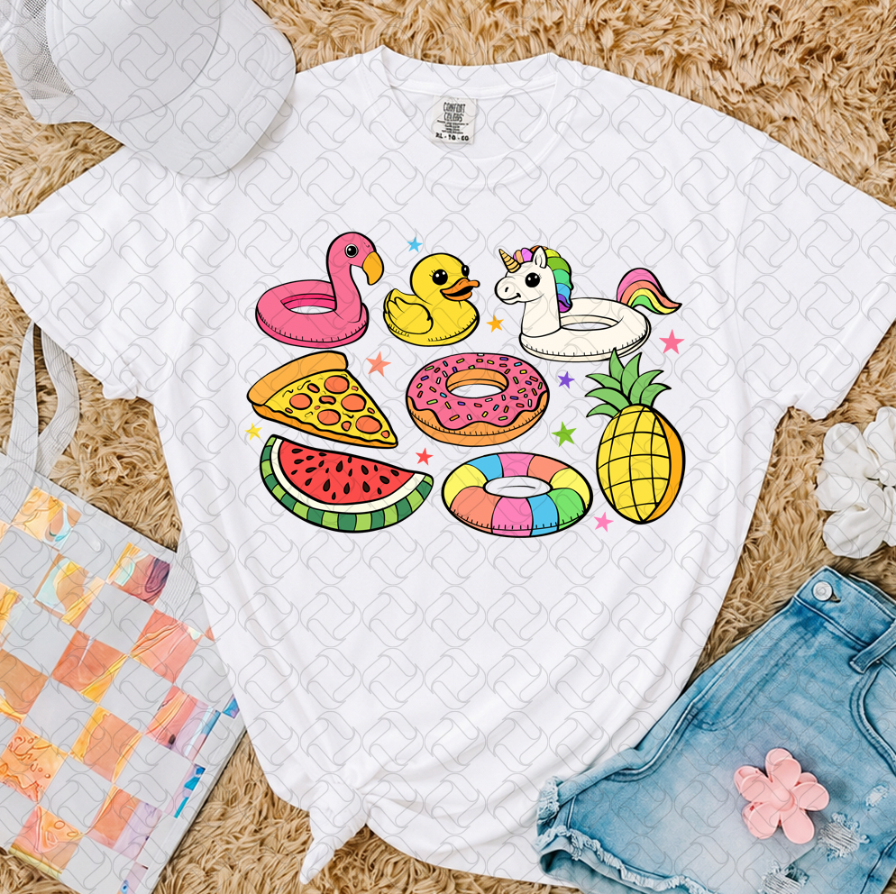 Pool Floats Summer (fullcolor stars)