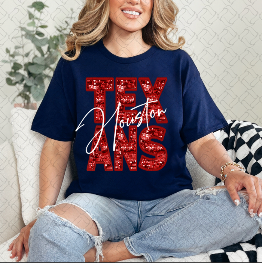 Red Letters Houston Football