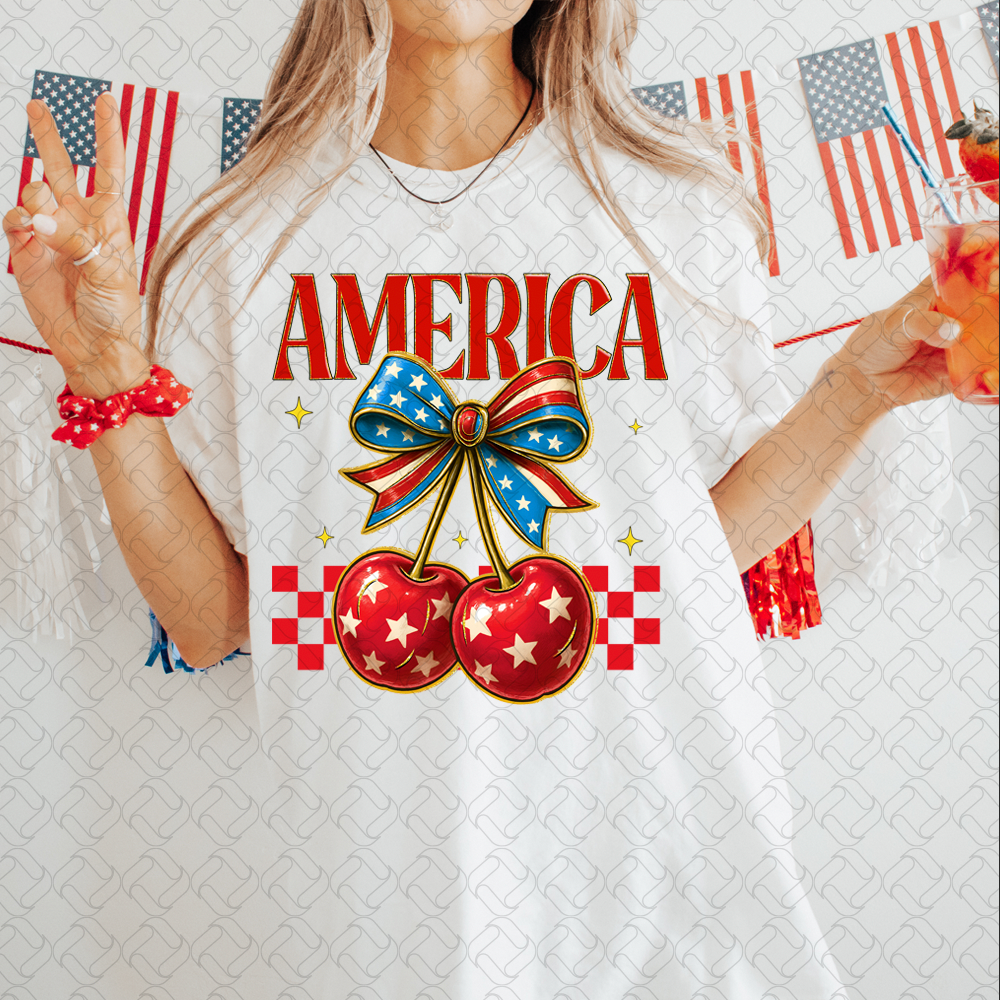 Retro Cherry America Coquette