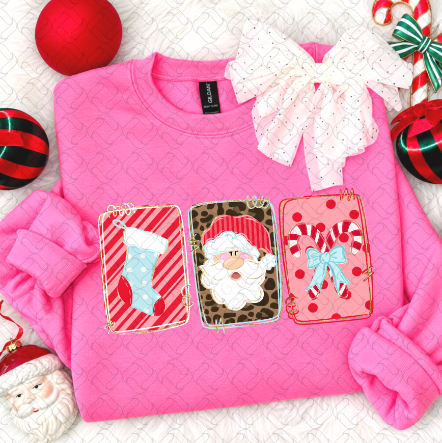Santa pink trio