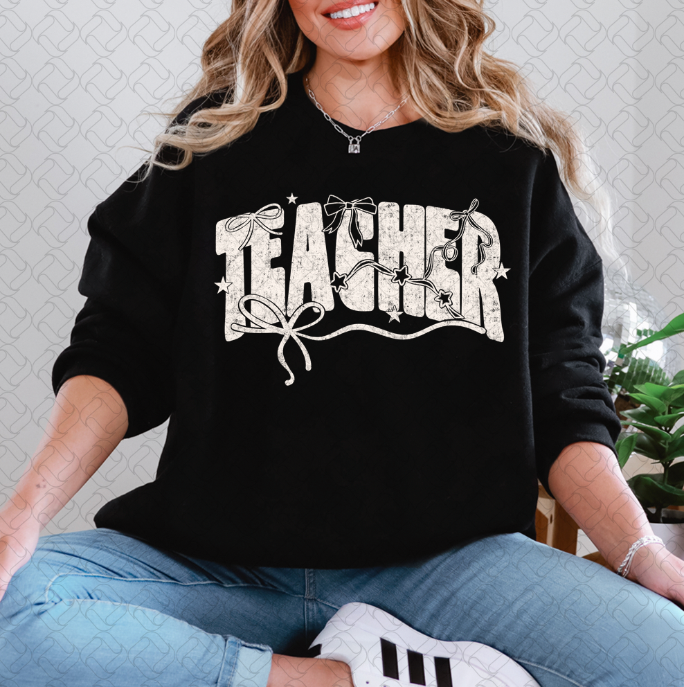 Teacher Bow (white)