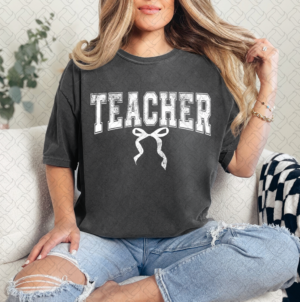 Teacher White Grunge