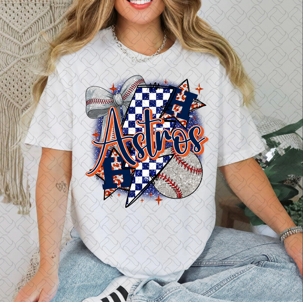 astros with glitter