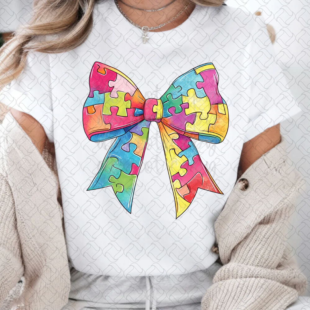 autism awareness bow