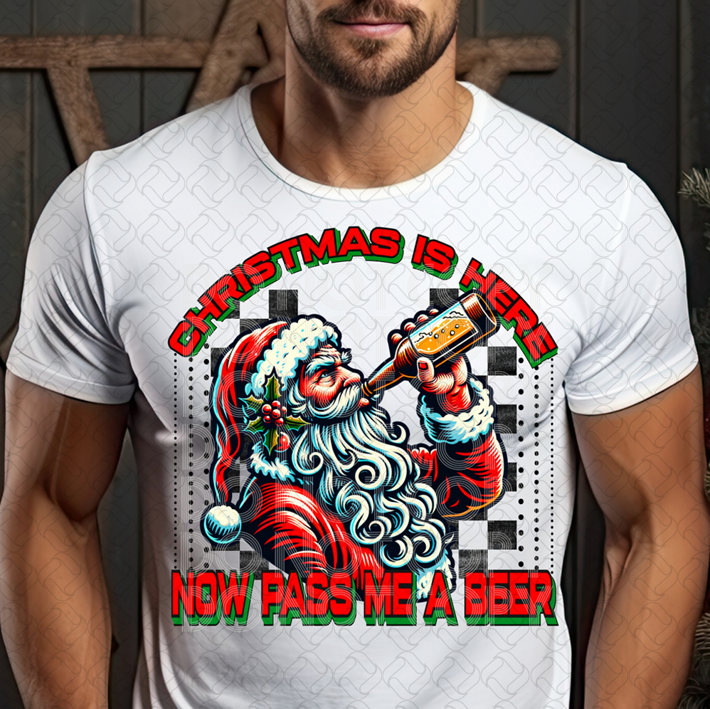 christmas is here now pass me a beer