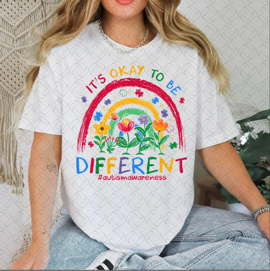 Autism It's Okay to be different Rainbow