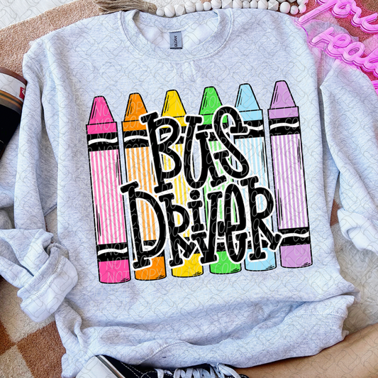 BUS DRIVER CRAYON