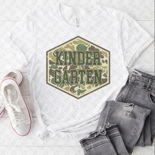 Camo Kindergarten Green