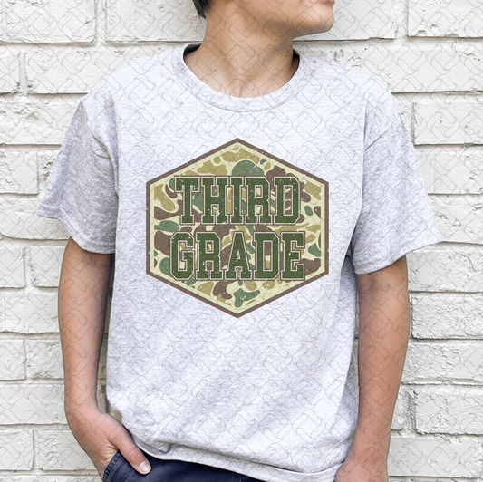 Camo Third Grade Green