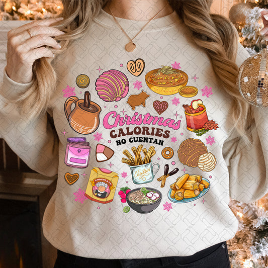 Christmas Calories no cuentan (pink)