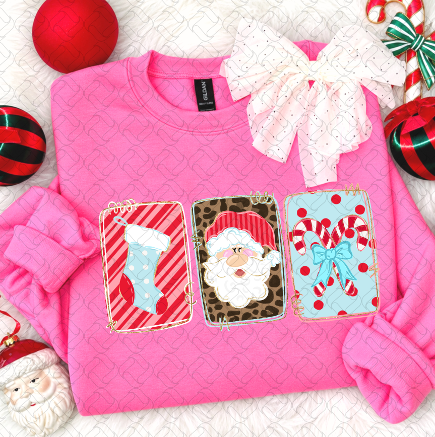 Christmas trio blue