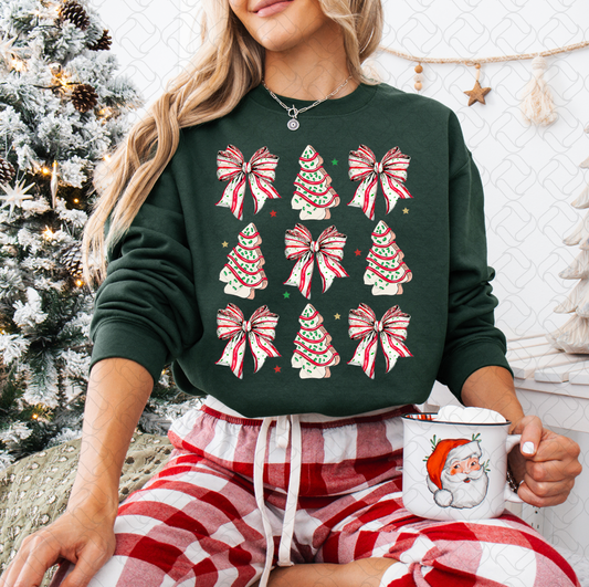 Coquette Christmas Tree Cake