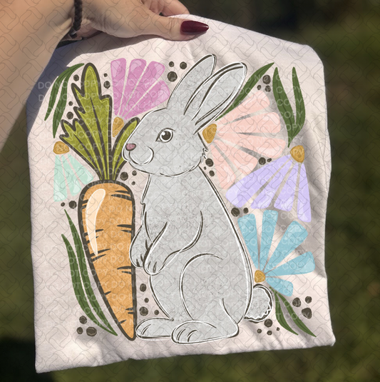 Easter Bunny With Floral