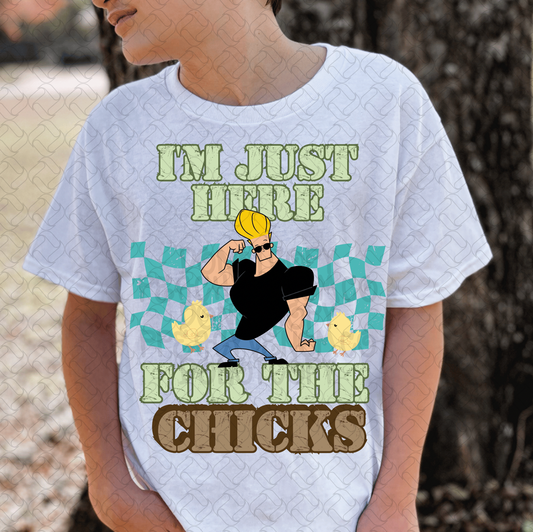 Easter I'm just here for the chicks JB