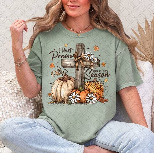 Fall Christian Cross