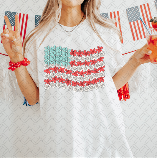Flower Flag USA
