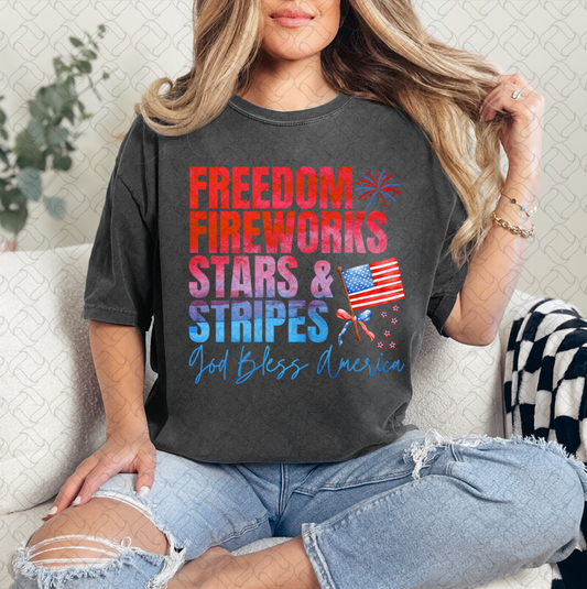 Freedom Fireworks Stars Stripes