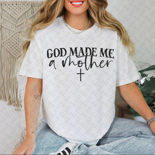 God Made Me Mother in Charcoal