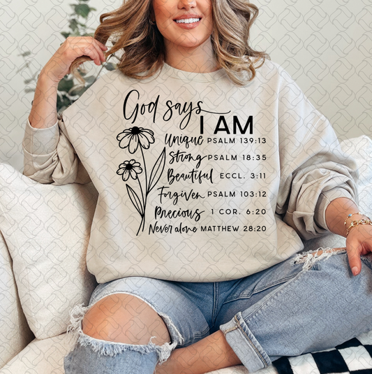 God says i am