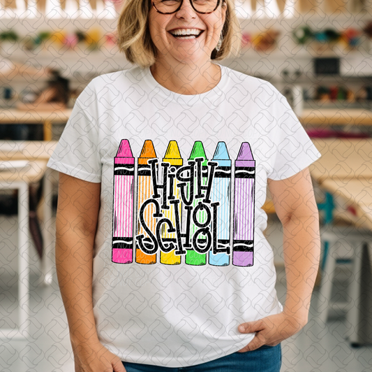 HIGH SCHOOL CRAYON 