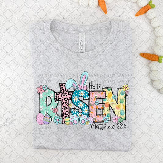 He Is Risen Mix Print Easter
