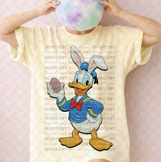 Impasto Easter Donald Duck