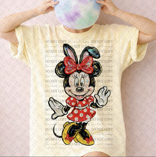 Impasto Easter Minnie