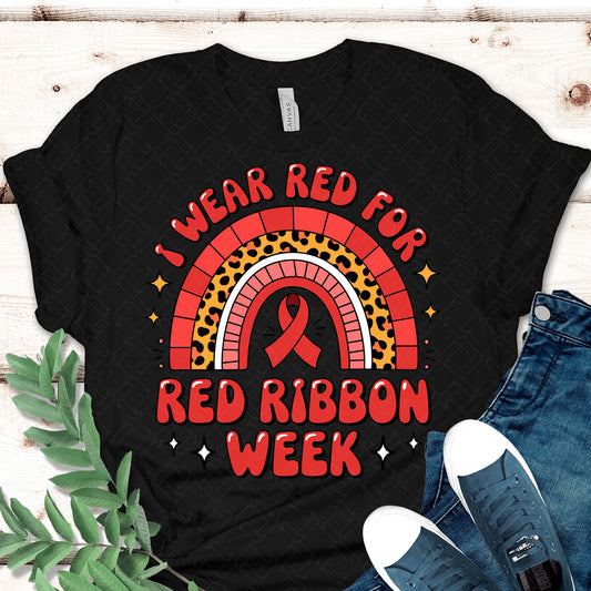 I wear red for red ribbon week