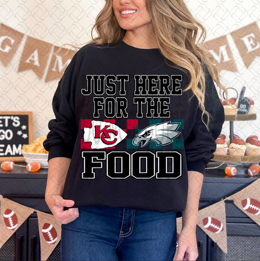 JUST HERE FOR THE FOOD