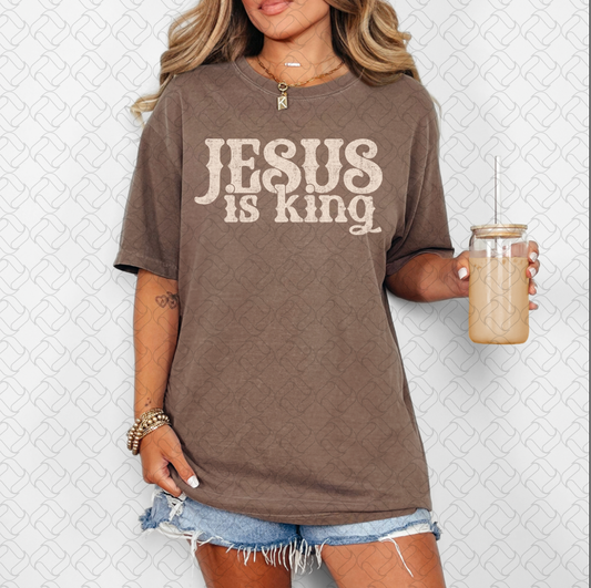 Jesus is King in Cream