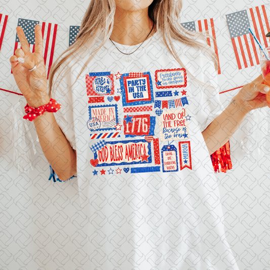 July 4th Pieces flag