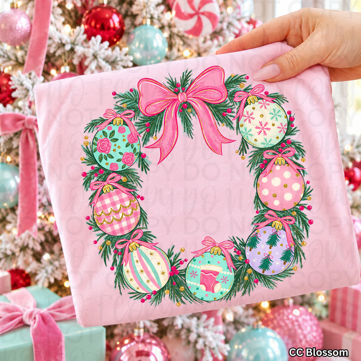 Merry Everything Christmas Wreath BLANK