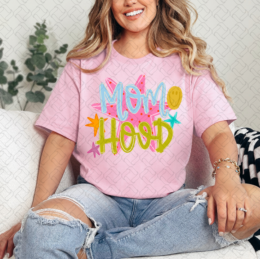 Mom hood white