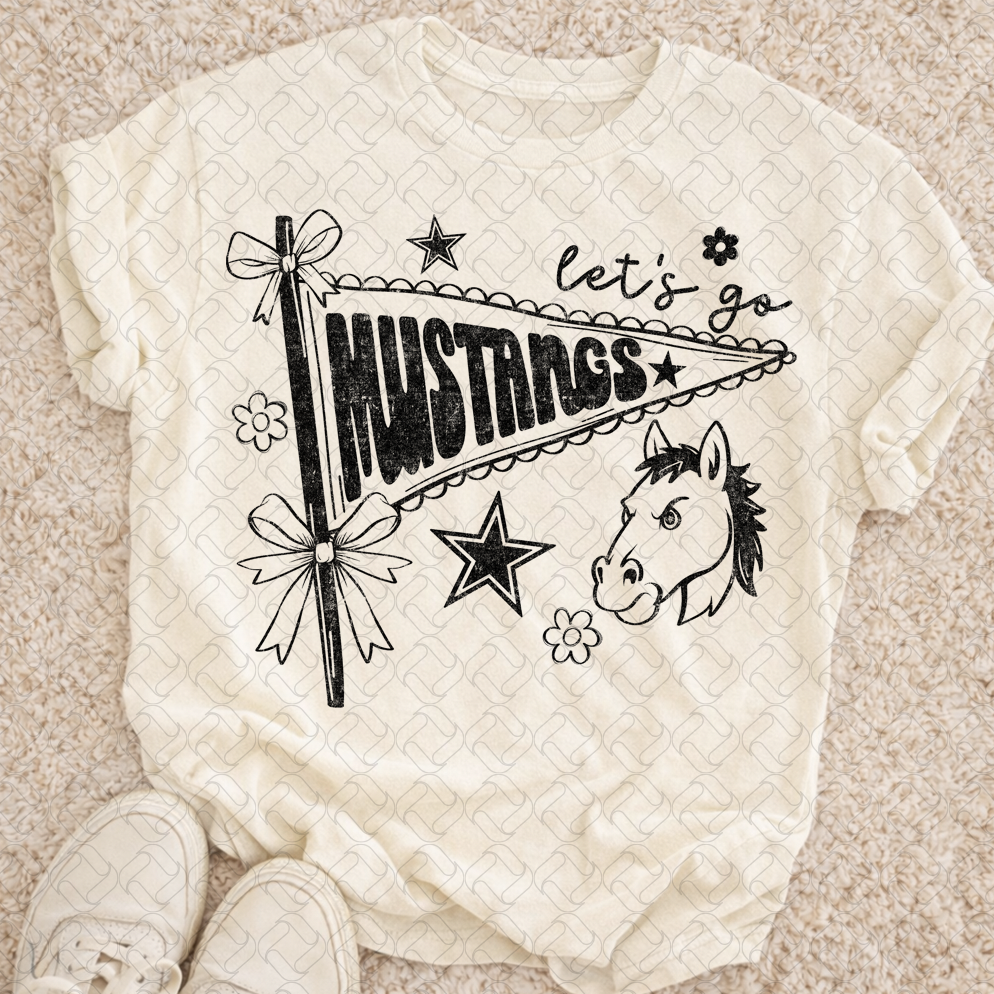 Mustangs black
