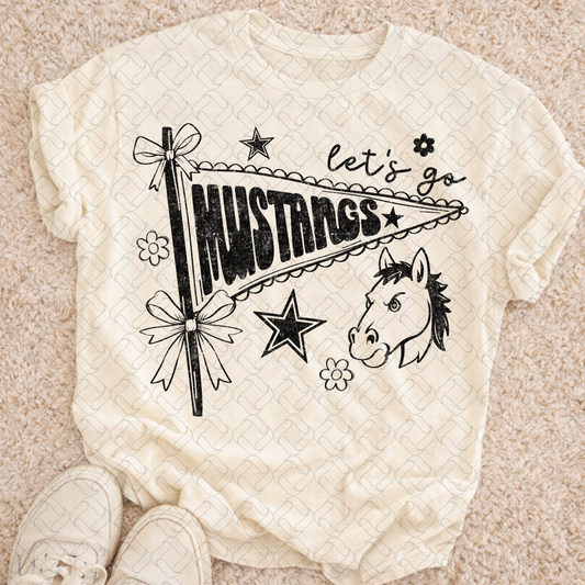 Mustangs black