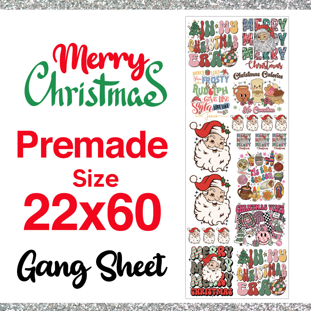 Christmas Pre-Made DTF Gang Sheets