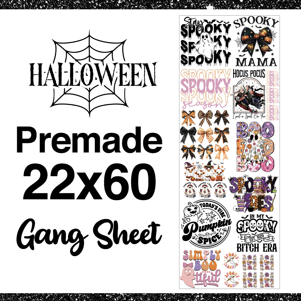 Halloween Pre-Made DTF Gang Sheets