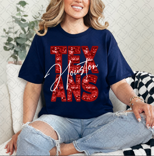 Red Letters Houston Football