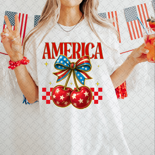 Retro Cherry America Coquette